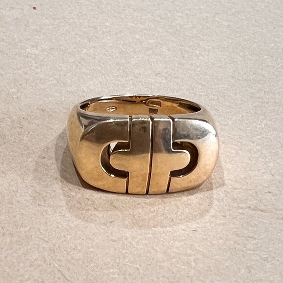 Bvlgari Bulgari 18K YG Parentesi Ring - Picture 1 of 7